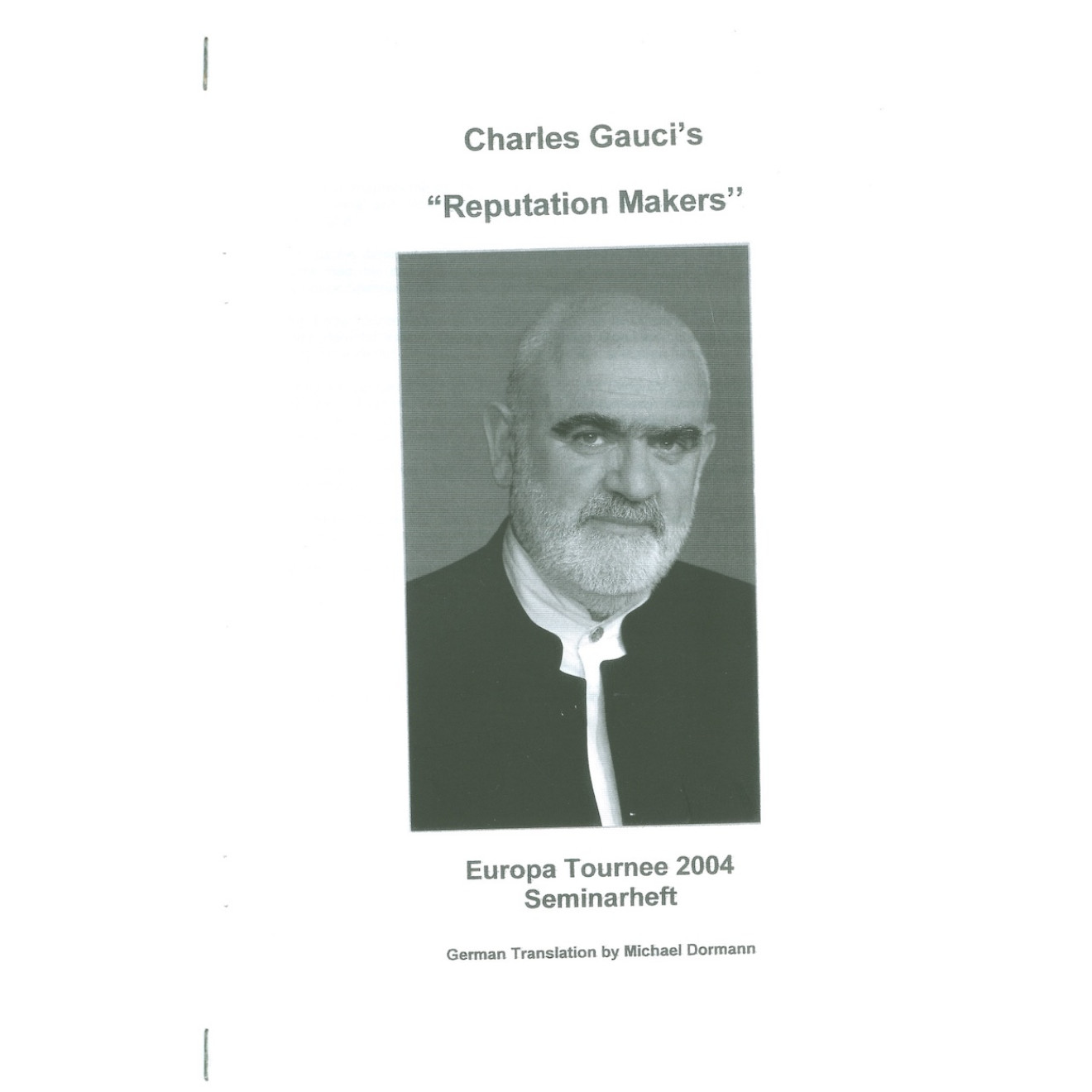 Reputation Maker Europa Tournee 2004 - Seminarheft