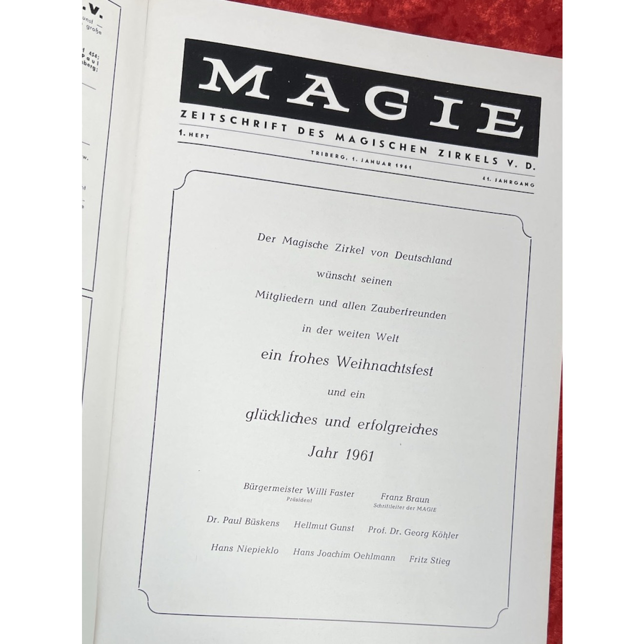 Magie, Jahrgang 1961, gebunden