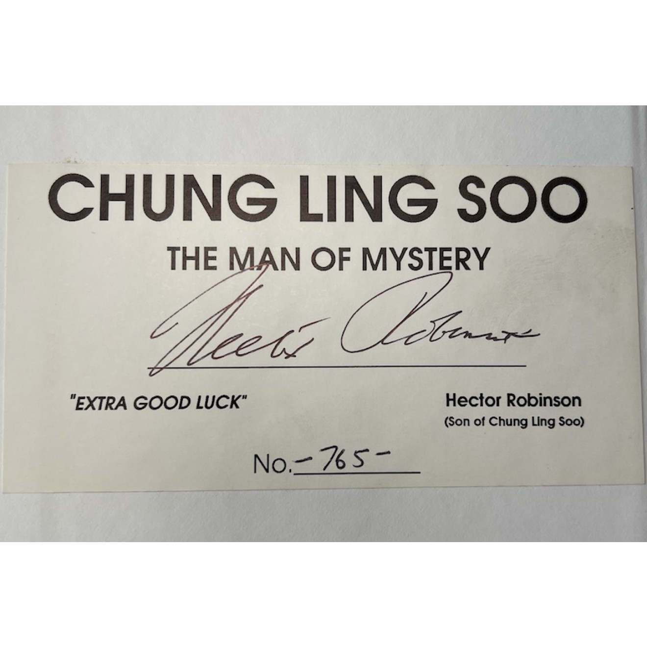 Chung Ling Soo Man Mystery by Frank Gary
