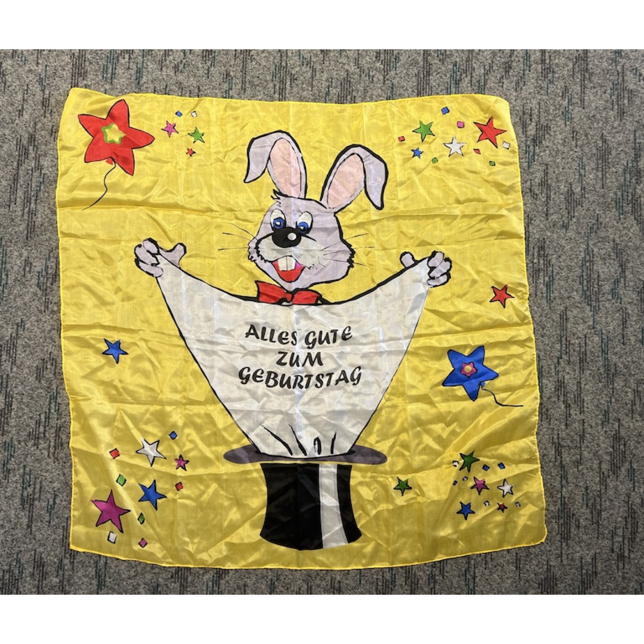 Motivtuch alles Gute zum Geburtstag 90 x 90 cm