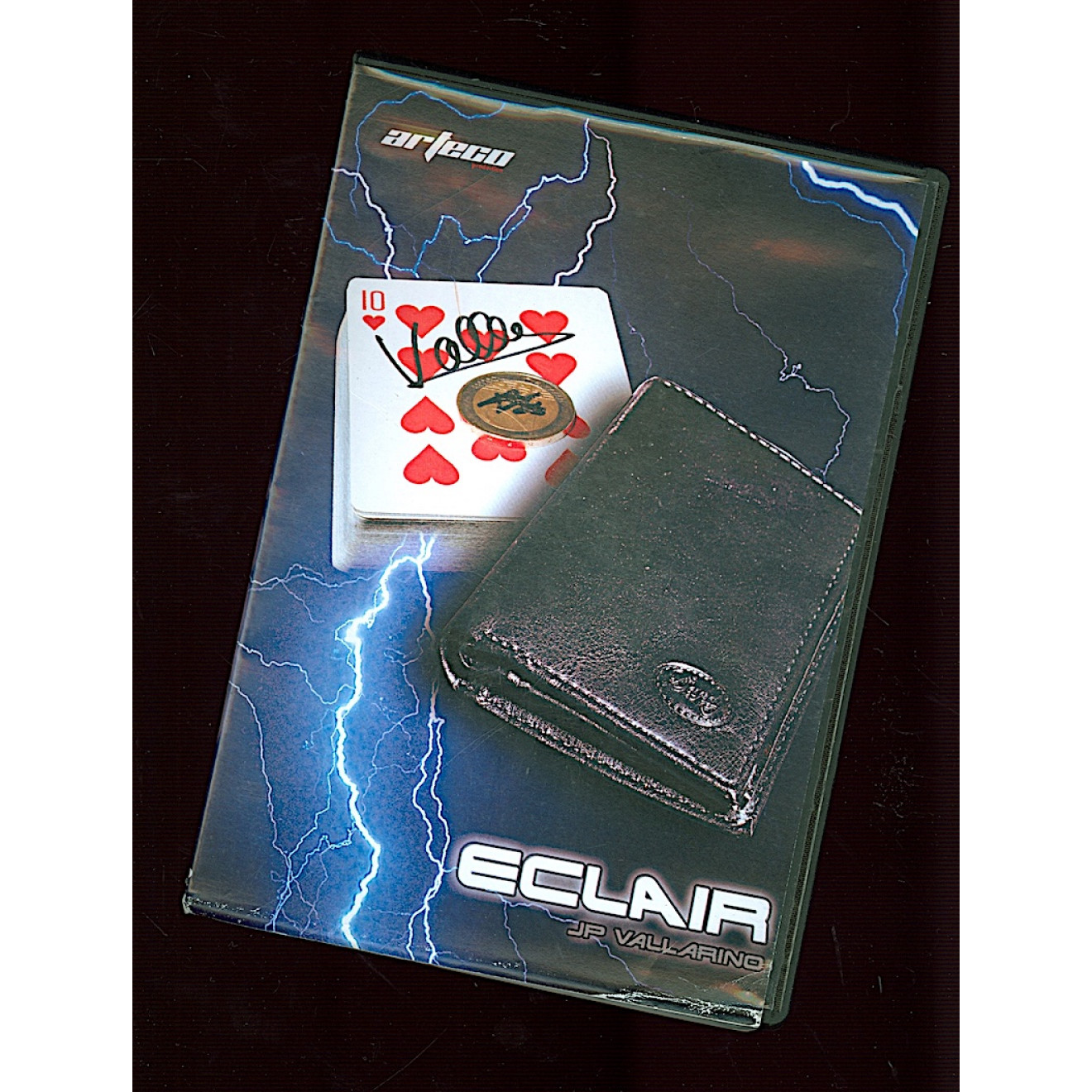 Eclair (Euro Gimmick And DVD) By Jean-Pierre Vallarino With Wallet