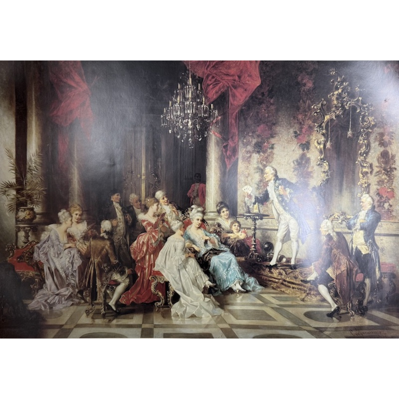 Kunstdruck "Der Taschenspieler" von C. Schweninger