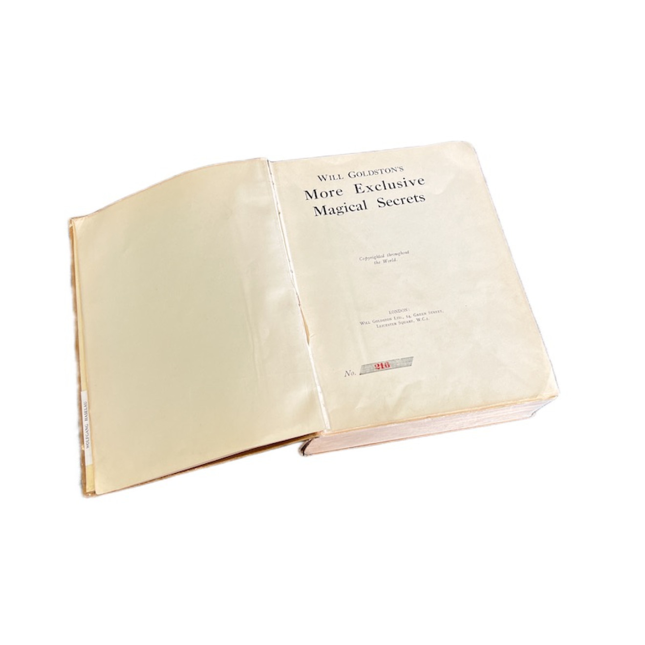 Will Goldston's More Exclusive Magical Secrets