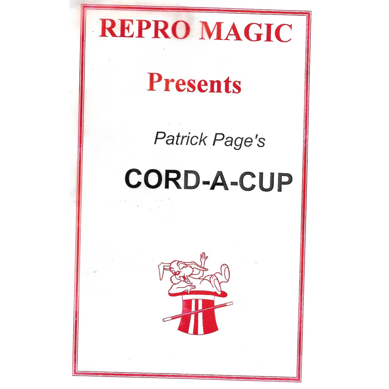 Patrick Page’s Cord-A-Cup