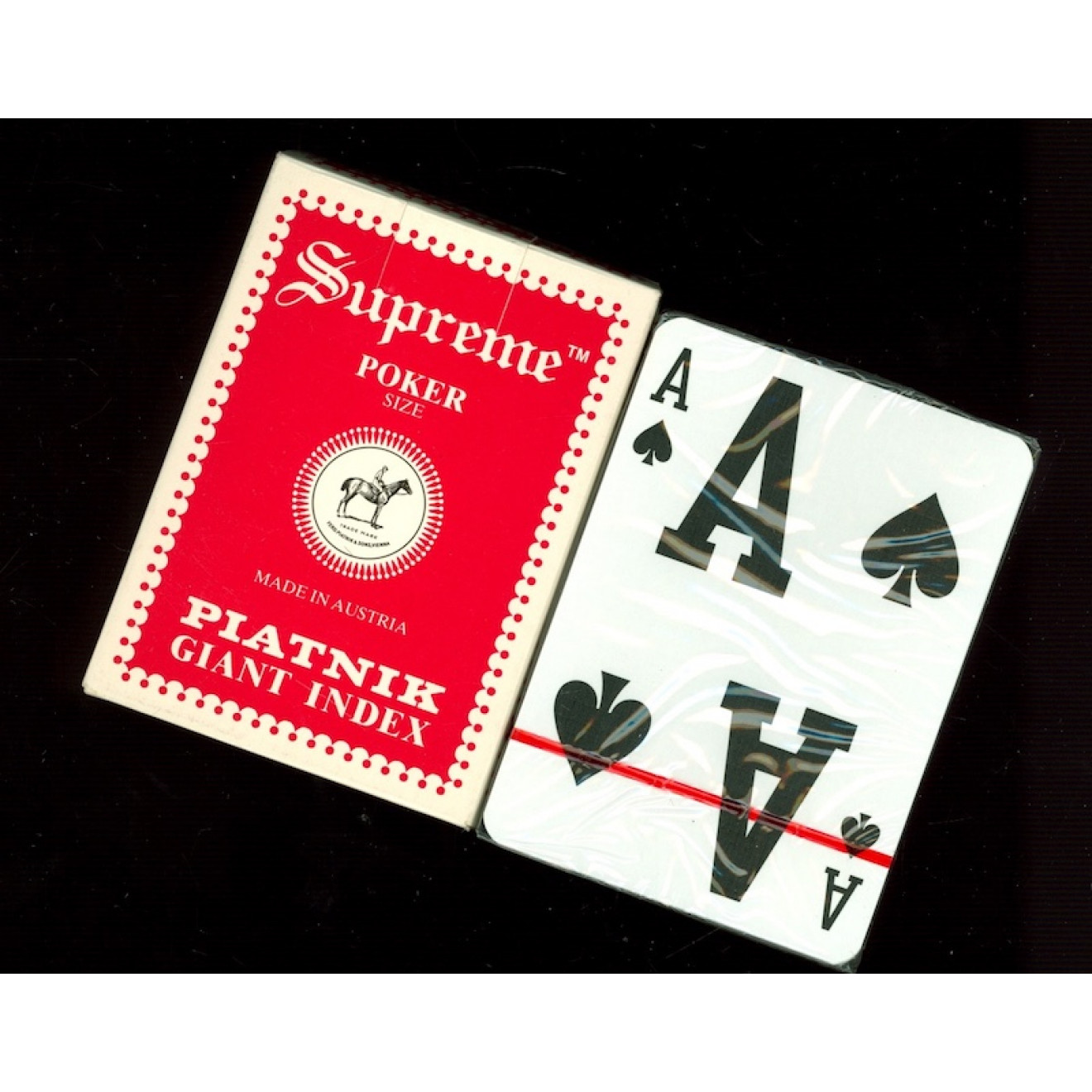Supreme Poker Size Piatnik GIANT Index blau