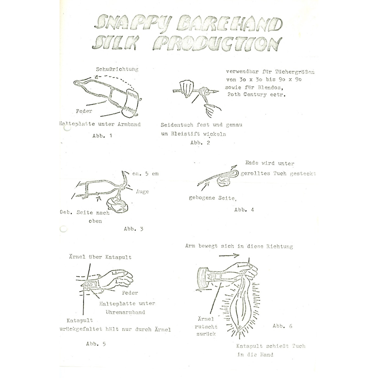 Snappy Barehand Silk Production