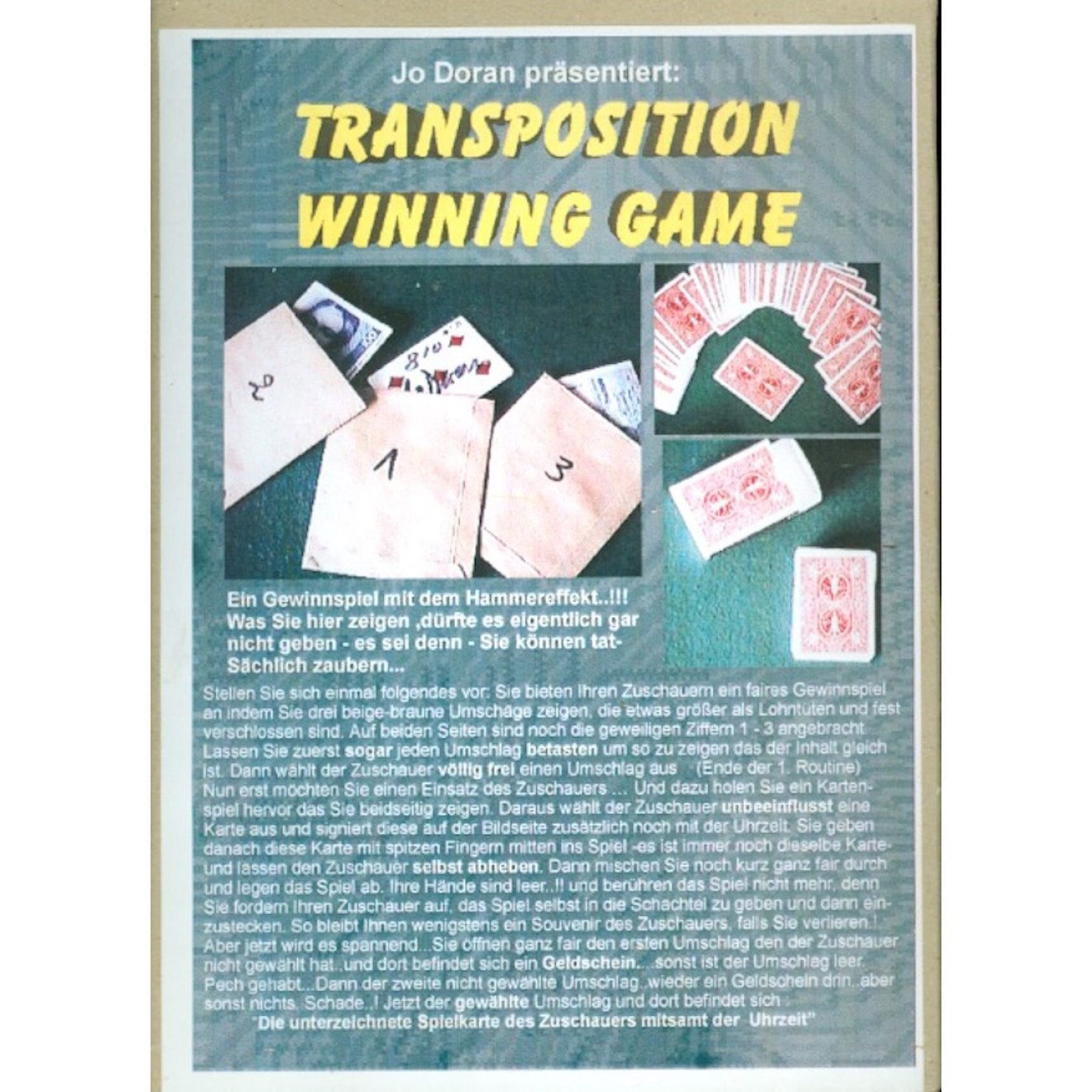Transposition Winning Game