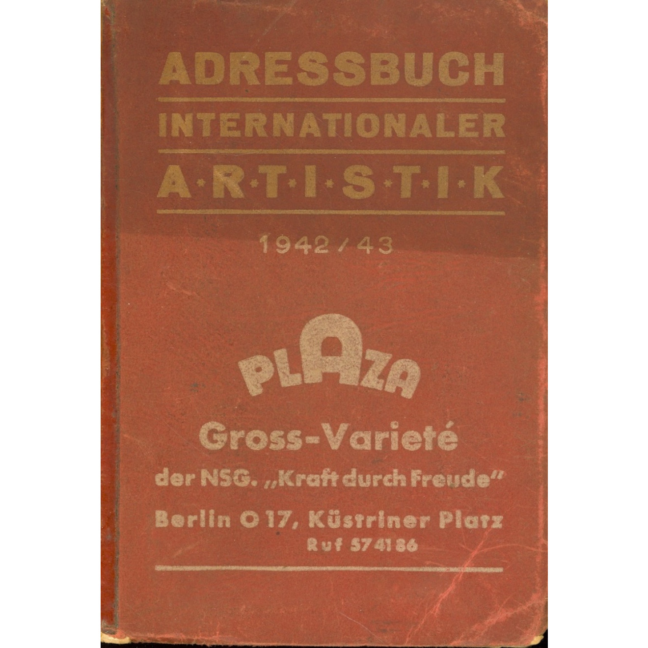 Adressbuch Internationaler Artistik 1942/43