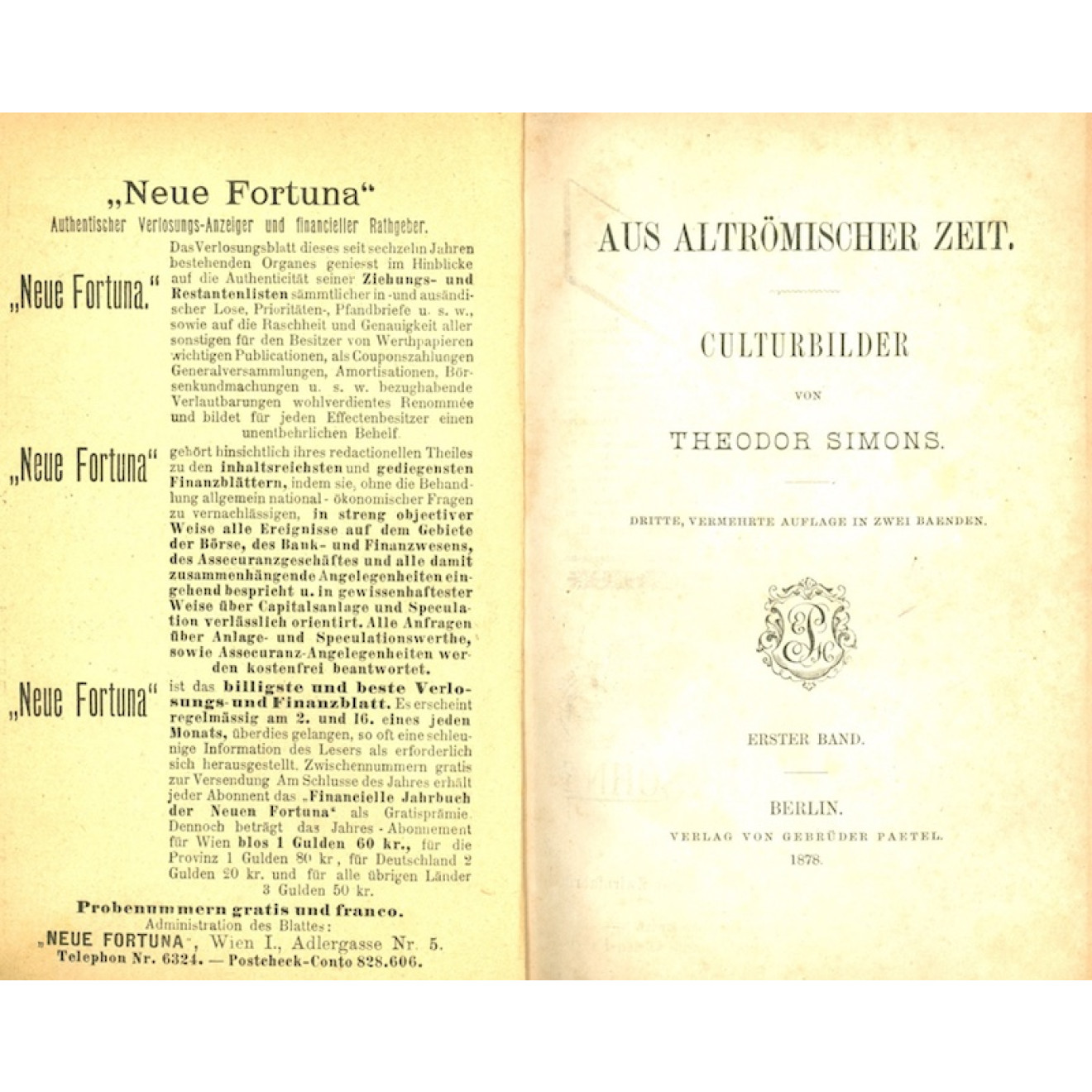 Aus altrömischer Zeit