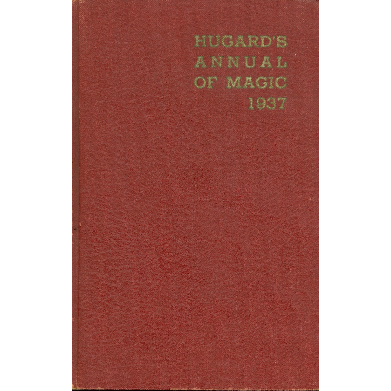 Hugard's Annual of Magic 1937( geb.)