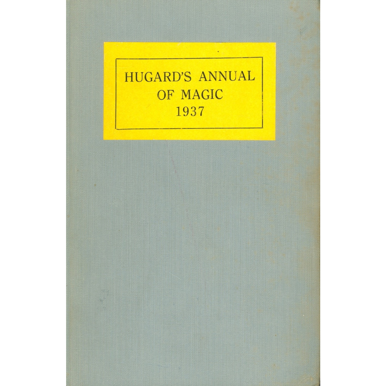 Hugard's Annual of Magic 1937( geb.)