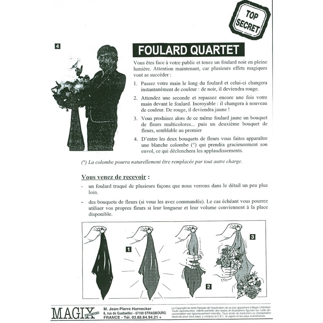 Farbwechselnder Schal / Foulard Quartet (fr.)