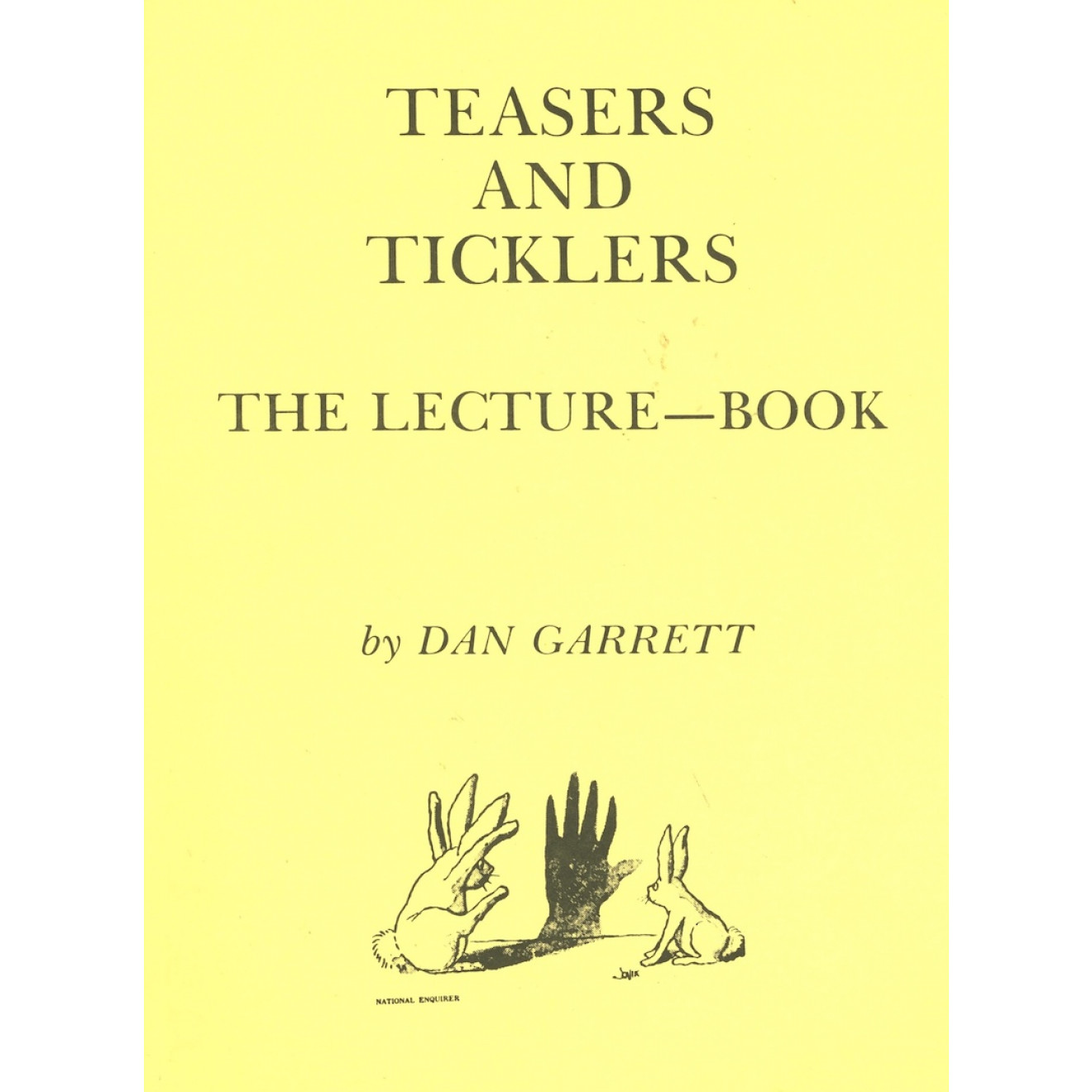 Teasers and Ticklers. The Lecture-Book.