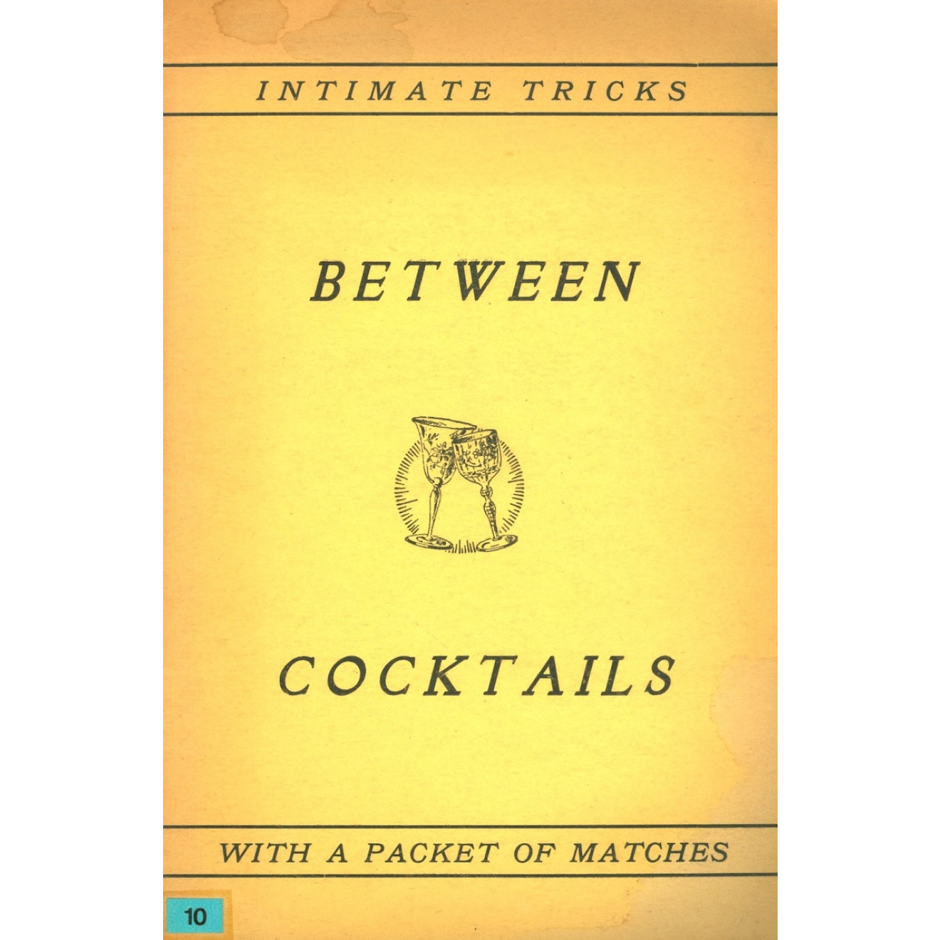 Between Cocktails - with a packet of matches!