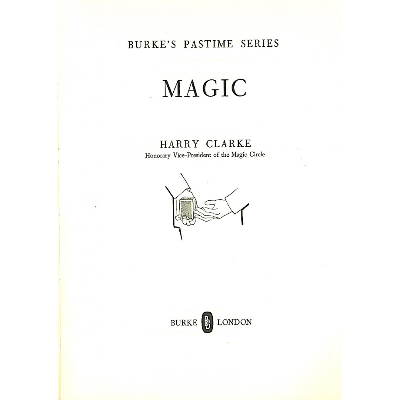 Burke's Pastime Series MAGIC