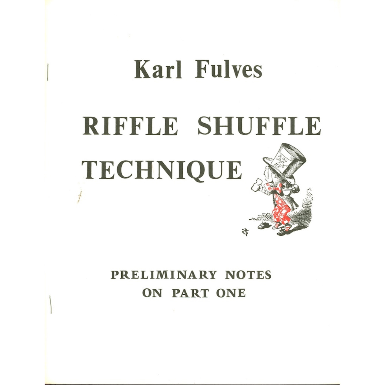 Riffle Shuffle Technique Part I