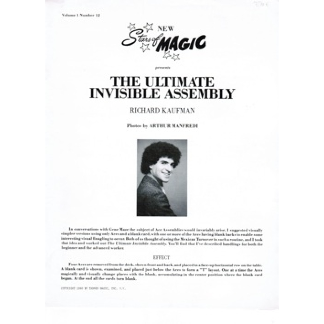 New Stars of Magic Vol.1, Nr.12: The Ultimate Invisible Assembly