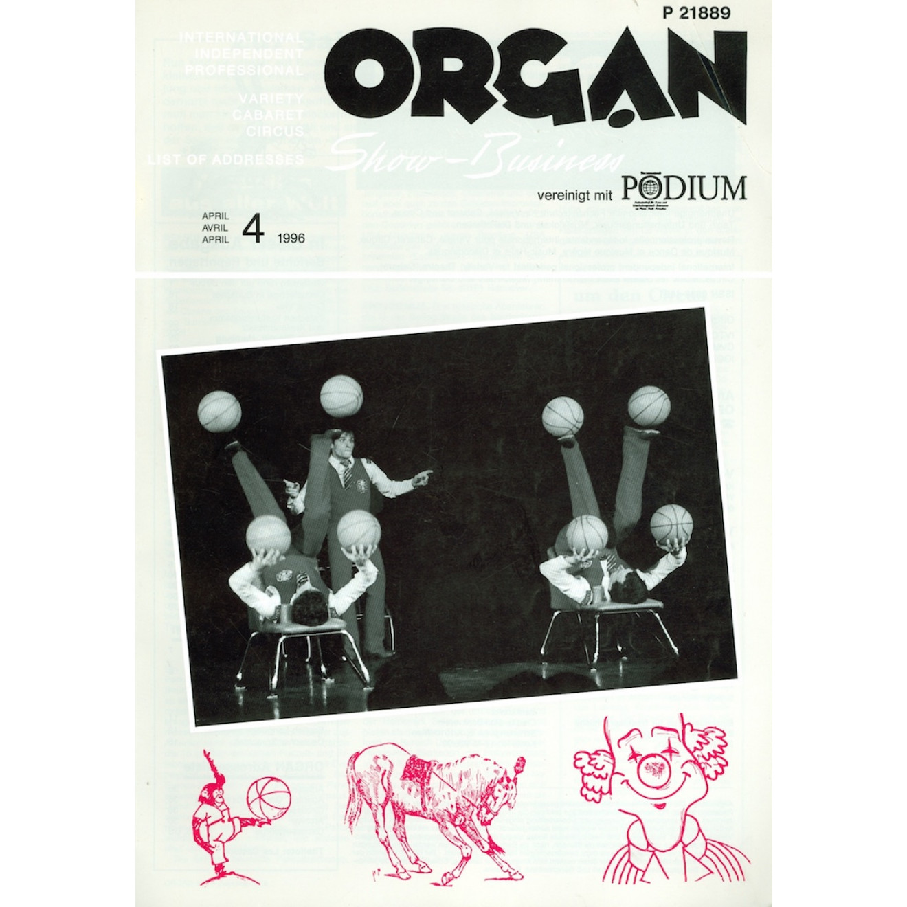 Organ. Show-Buiness. April 1996