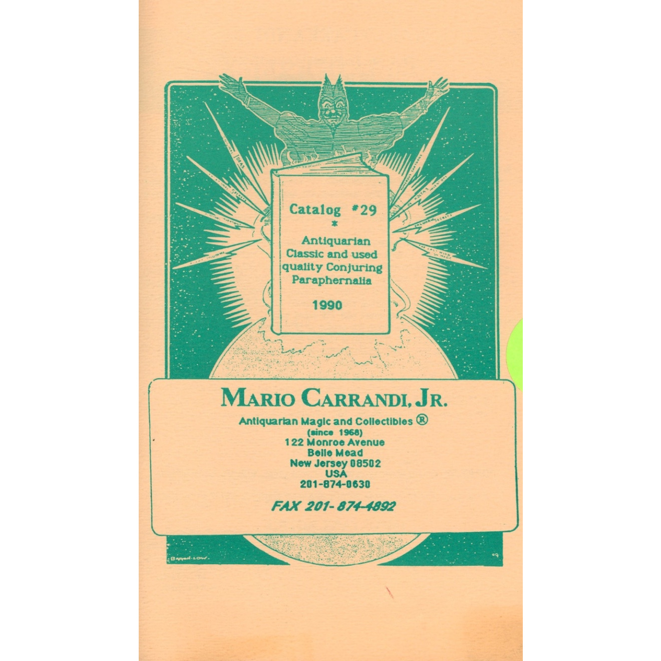Mario Carrandi JR. Catalog No. 29(1990)