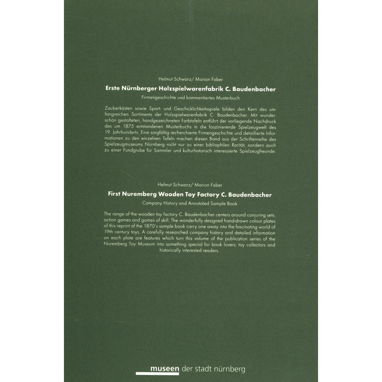 C. Baudenbacher: Fabrik feinster Spielwaren
