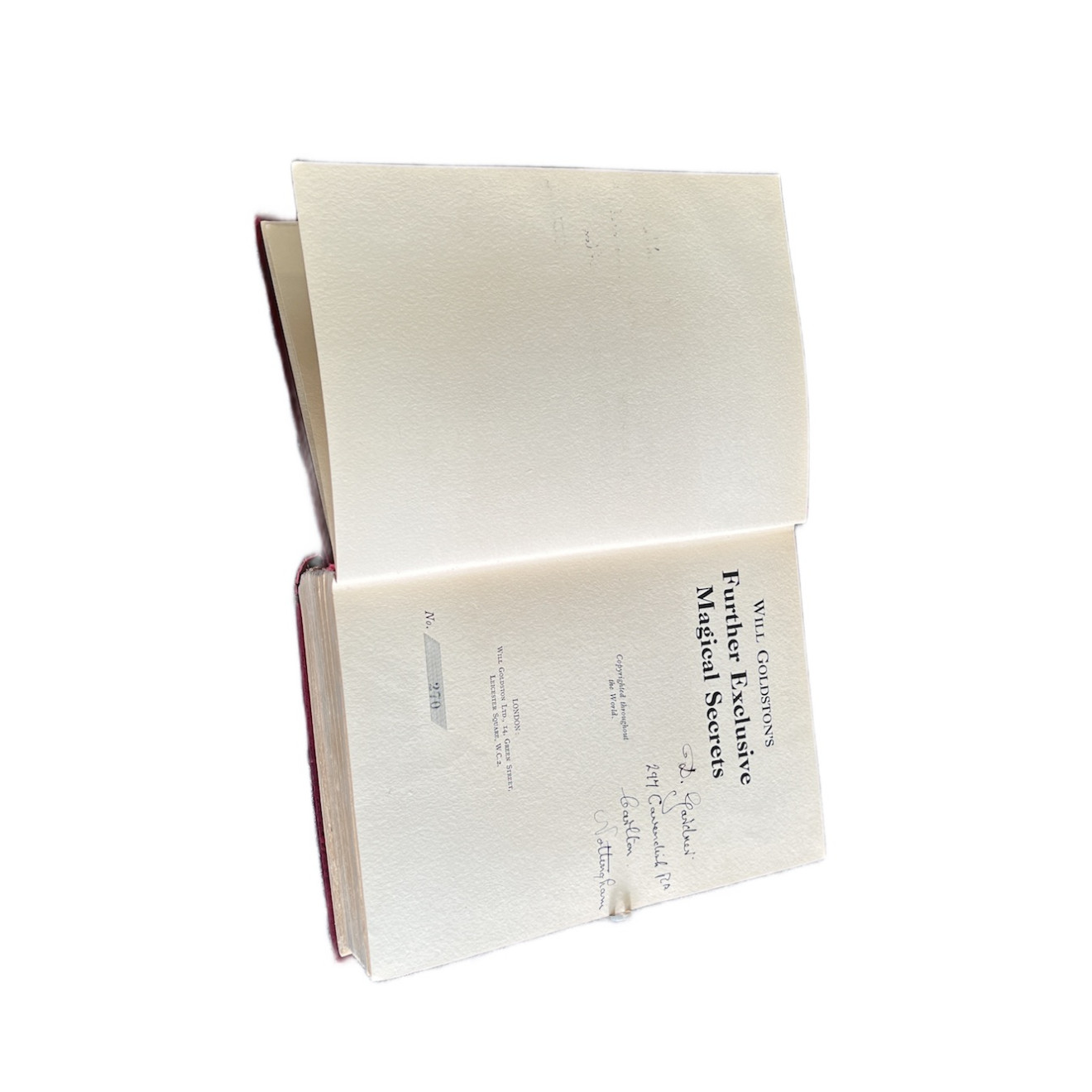 Will Goldston's Further Exclusive Magical Secrets