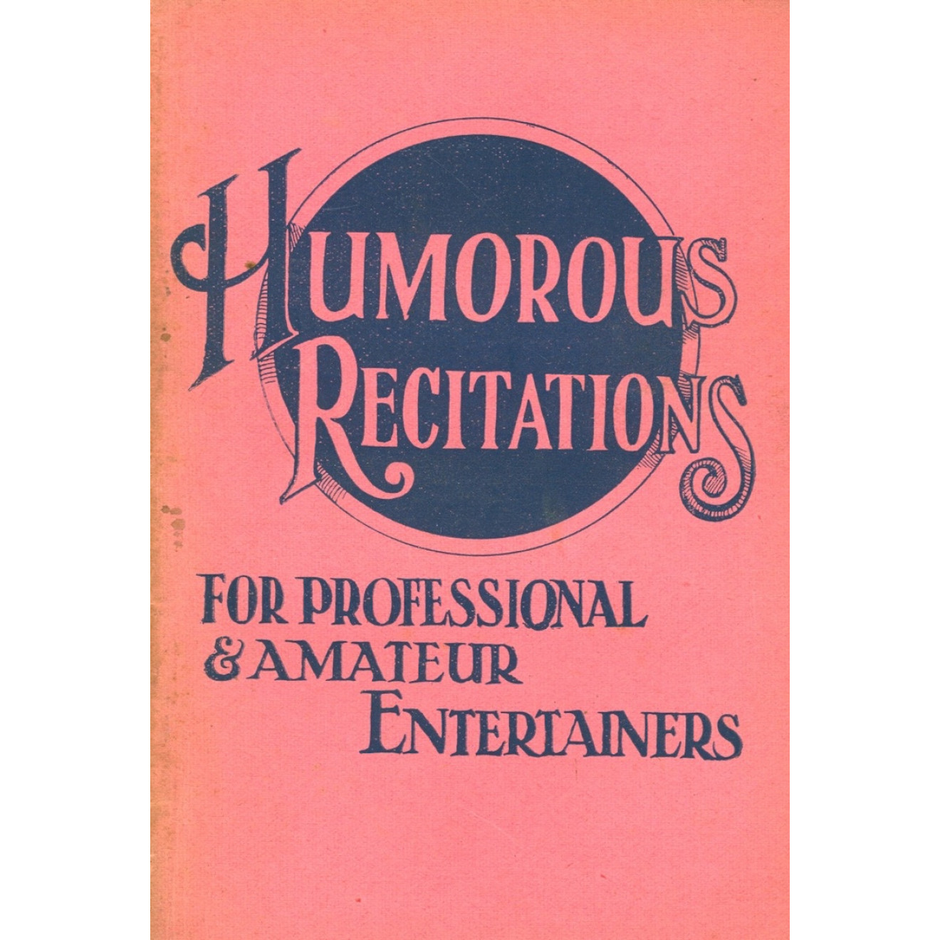 Humorous Recitations