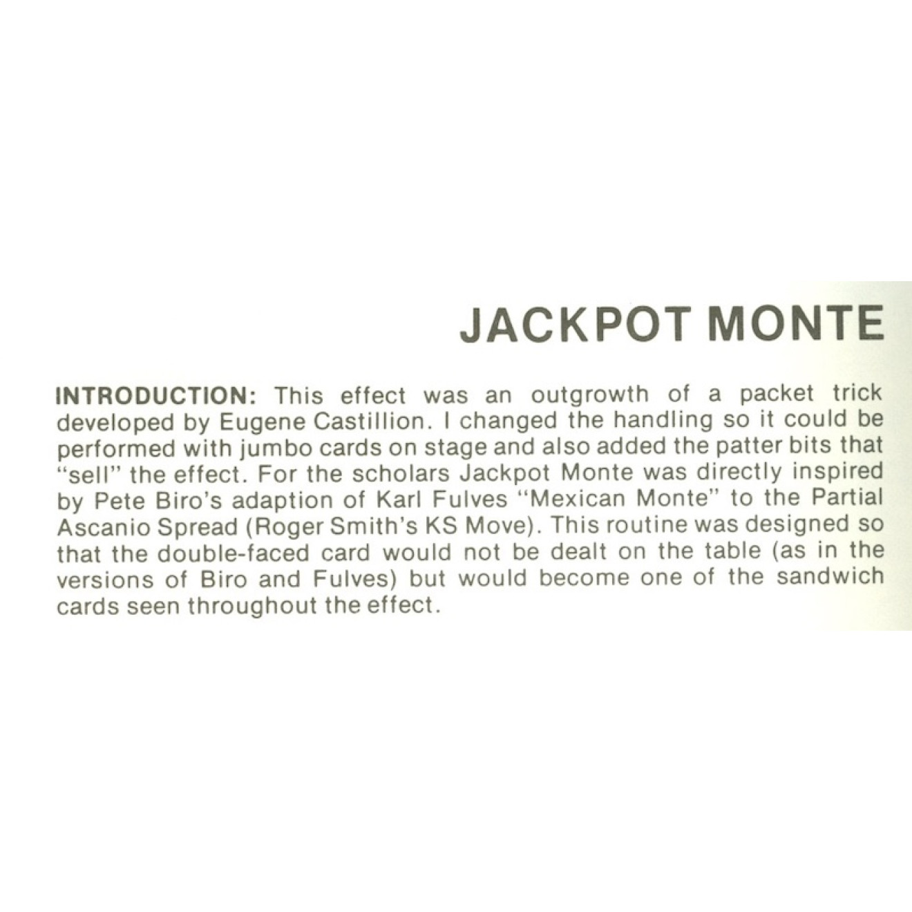 Jackpot Monte Jumbo
