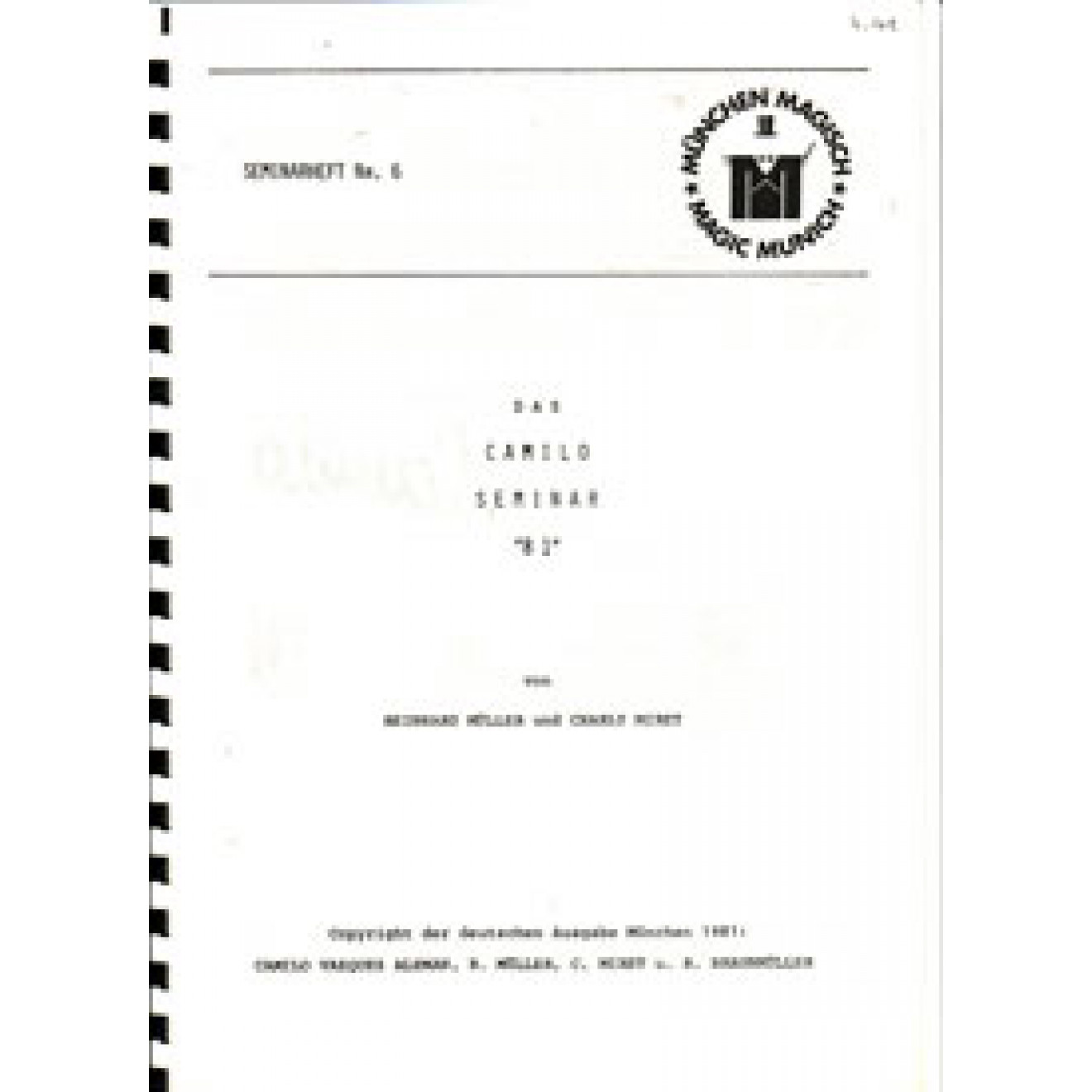 Das Camilo Seminar "81"