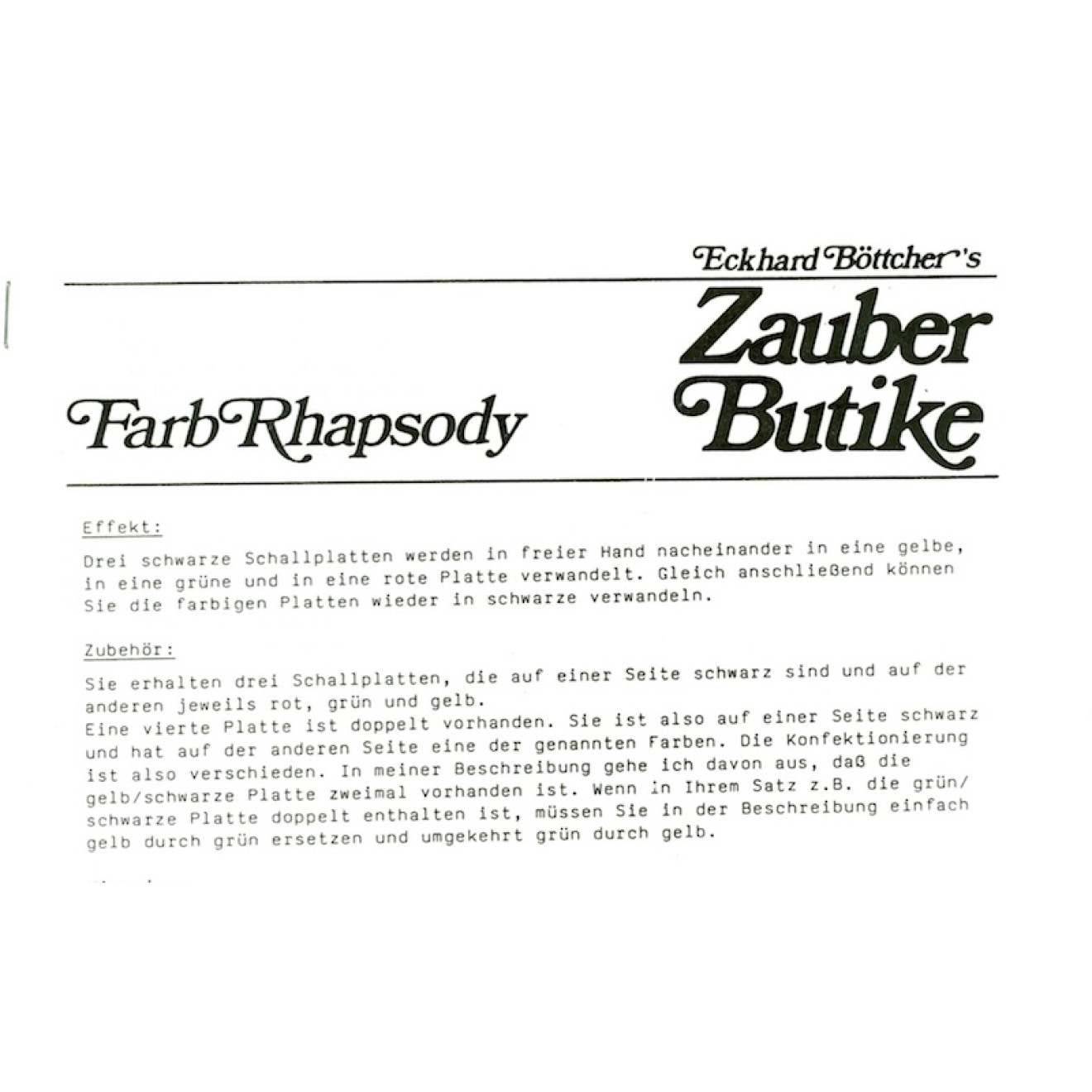 Farb Rhapsody / Farb Rhapsodie