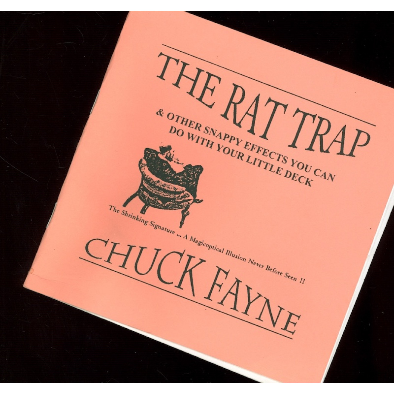 The Rat Trap, sic!Verlag und sicondhand!, Antiquariat für