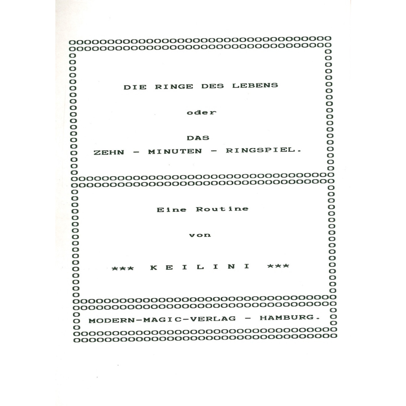 Die Ringe des Lebens ...