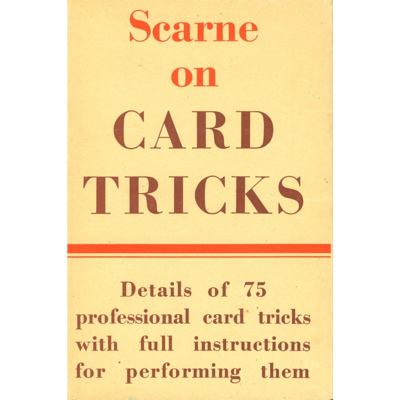 Scarne on Card Tricks