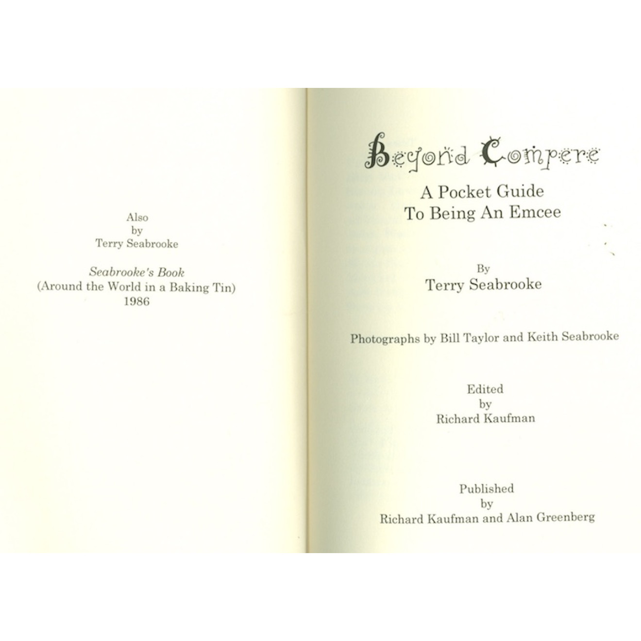 Beyond Compere: A Pocket Guide to Being an Emcee