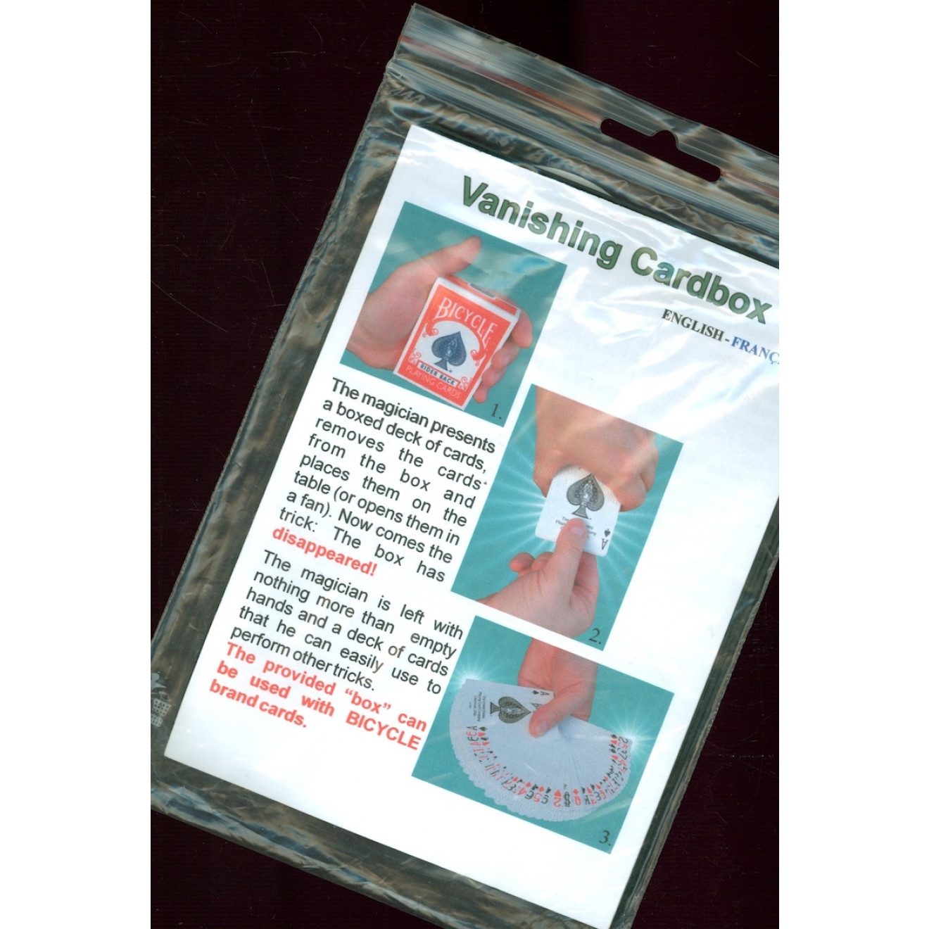 Vanishing Card Box
