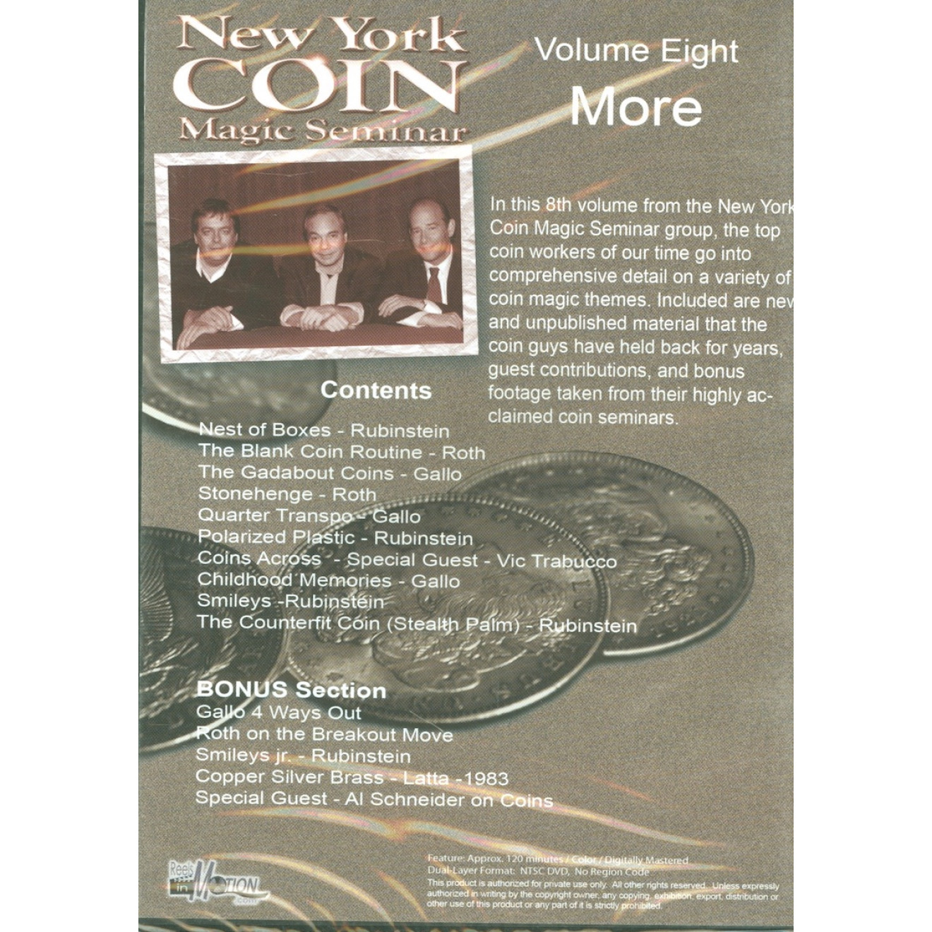 New York Coin Magic Seminar - Volume 8 (More)