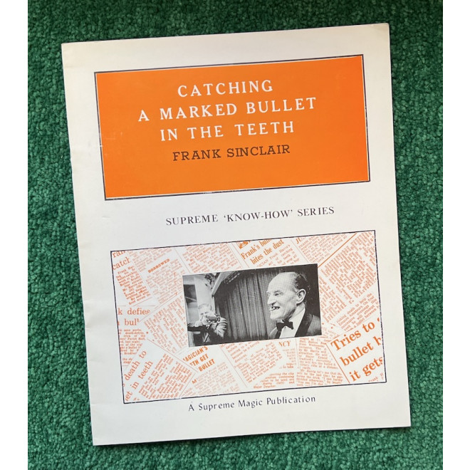 Catching a MARKED Bullet in the Theeth