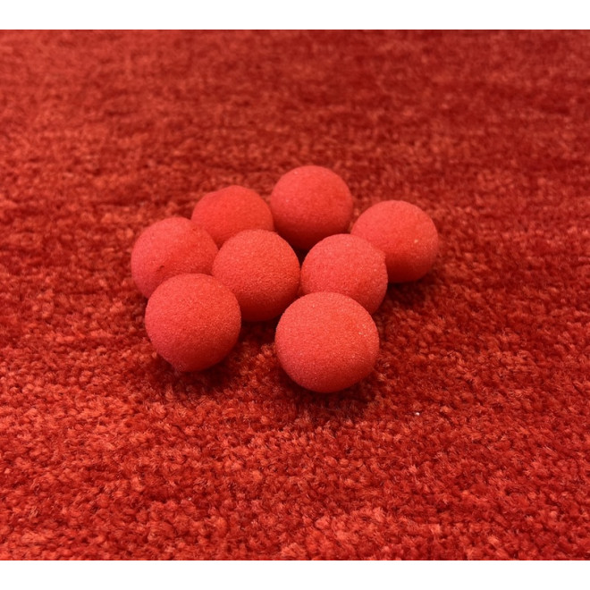 Spongebälle klein / rot / ca. 2 cm DM