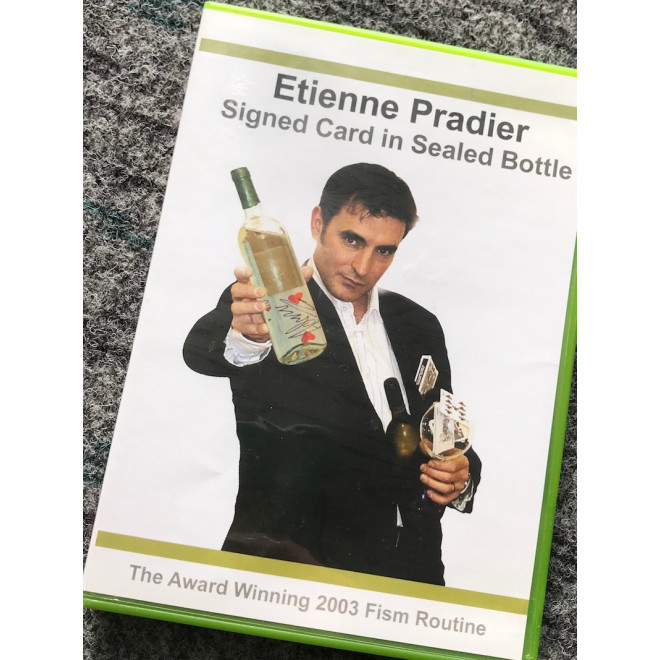 Signed Card in Sealed Bottle by Etienne Pradier