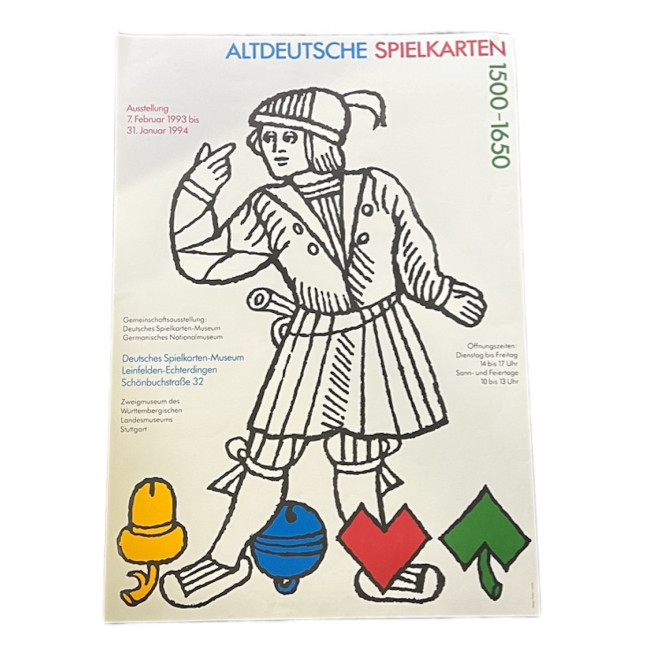 Poster 'Altdeutsche Spielkarten'