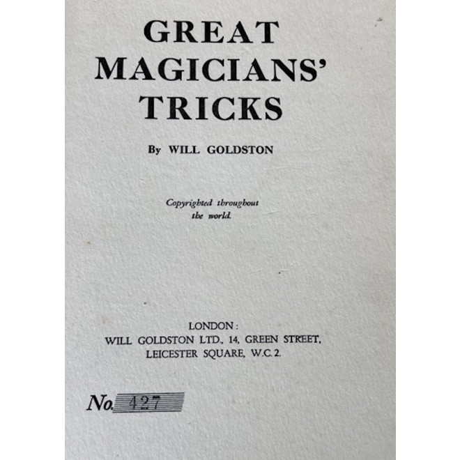 Great Magicians' Tricks