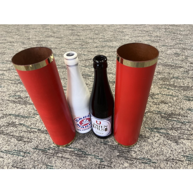 Verdrehte Flaschen (Bier/Milch)