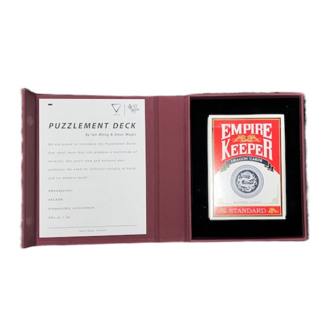 Puzzlement Deck (Gimmicks and Online Instructions) by Ian Wong & Amor Magic