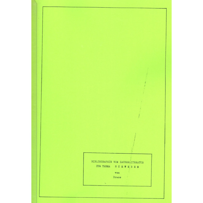 Braco's Bibliographie zum Thema Schweben