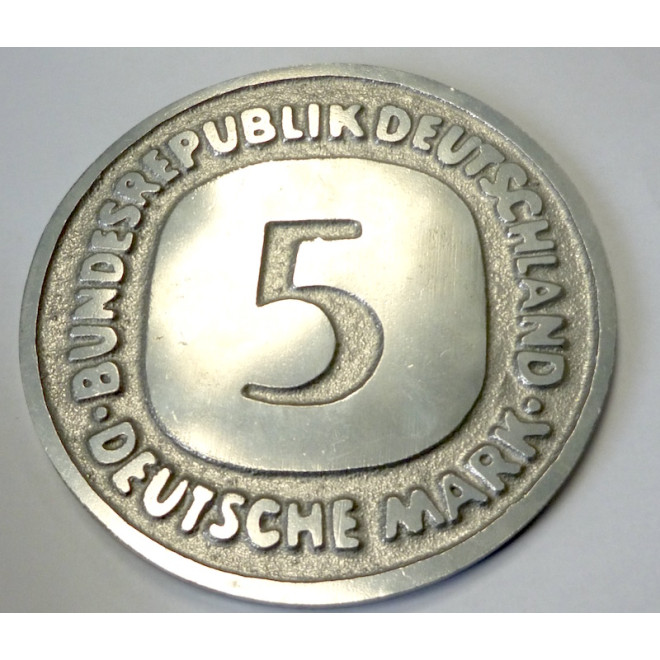 Riesen-Münze 5 DM