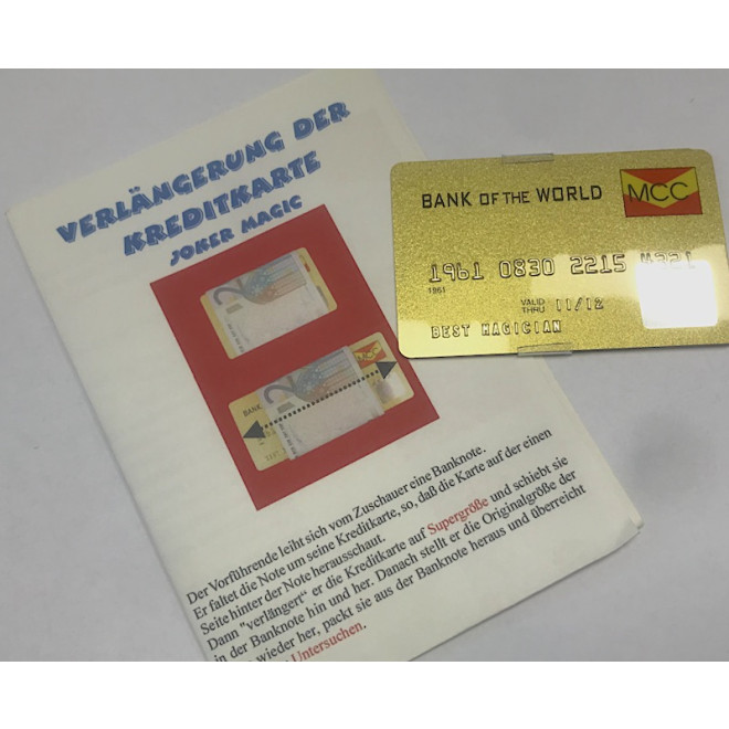 Verlängerung der Kreditkarte