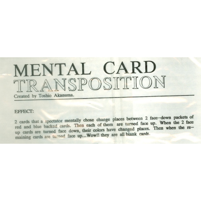 Mental Card Transposition