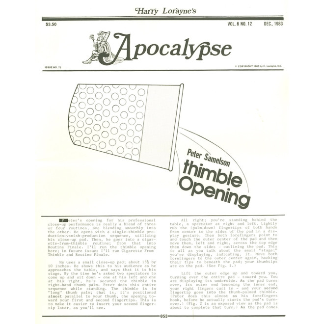 Apocalypse, Vol. 6 (1983)