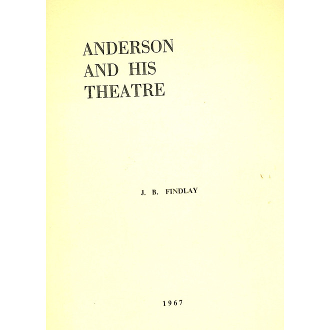 Anderson and His Theatre