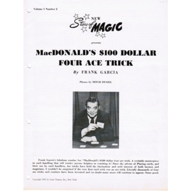 New Stars of Magic Vol.1, Nr.2: MacDonald's $100 Dollar Four Ace Trick