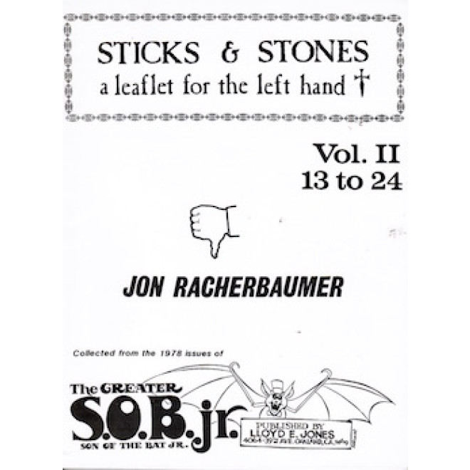 Sticks & Stones - a leaflet for the left hand Vol. II (13 to 24)